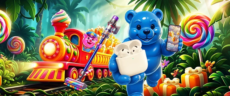 Sweets Train Bonus Banner